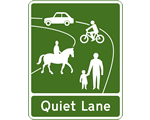 Highway Code - Rule 218 Quiet Lane